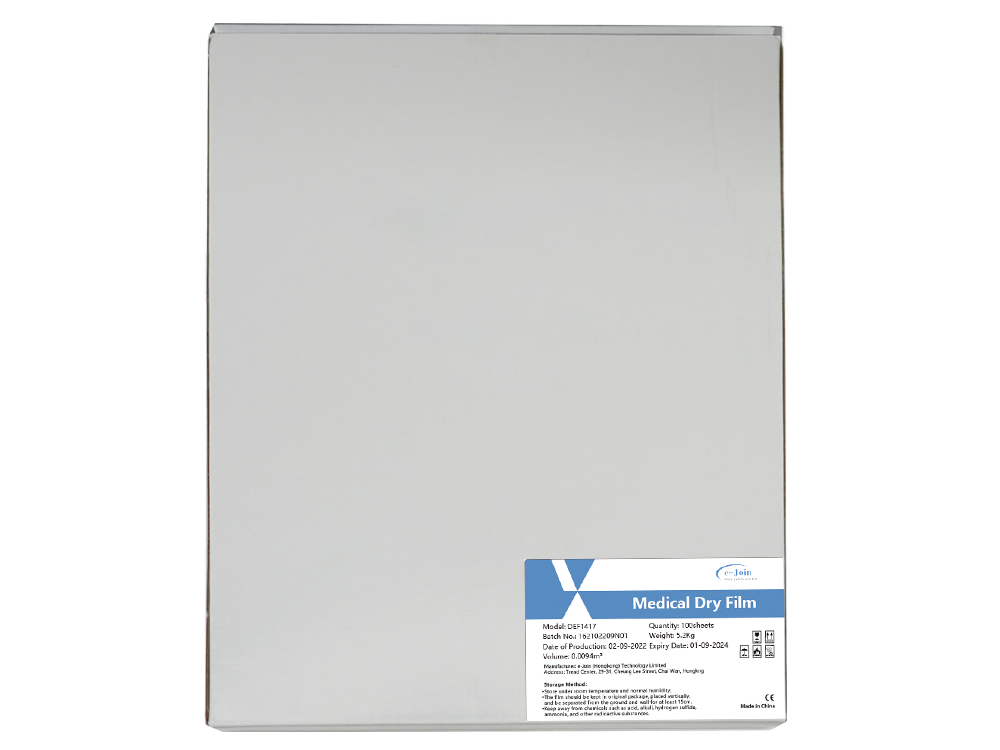DEF-14x17in, DTx00 Series, Medical Dry X-ray Imaging Clear Blue Base Thermal Film (e-Join)