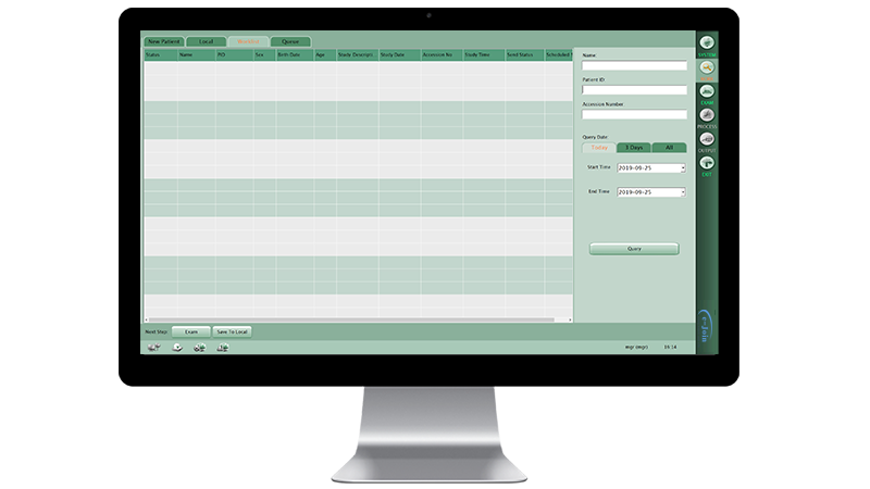 Workstation Worklist Interface of Fixed Floor-mounted Medical Digital Radiography X-ray Machine DF6500
