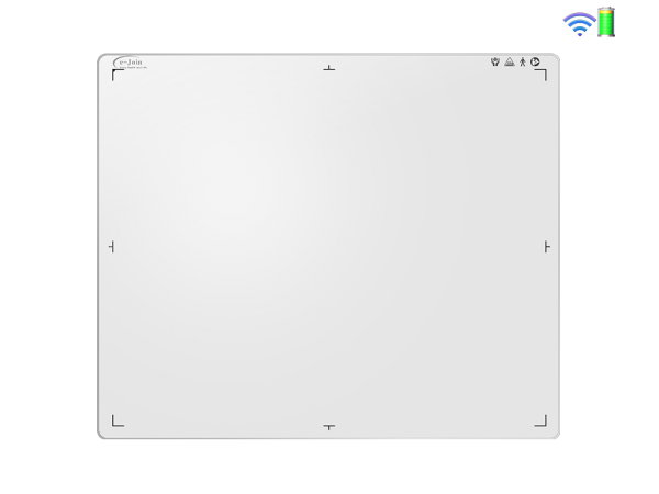 MRL1417, Front View of GOS or CsI Wireless Mobile Medical Digital X-ray Image Flat Panel Detector (e-Join)