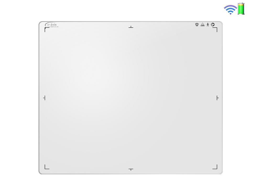 MRL1417, Front View of GOS or CsI Wireless Mobile Medical Digital X-ray Image Flat Panel Detector (e-Join)