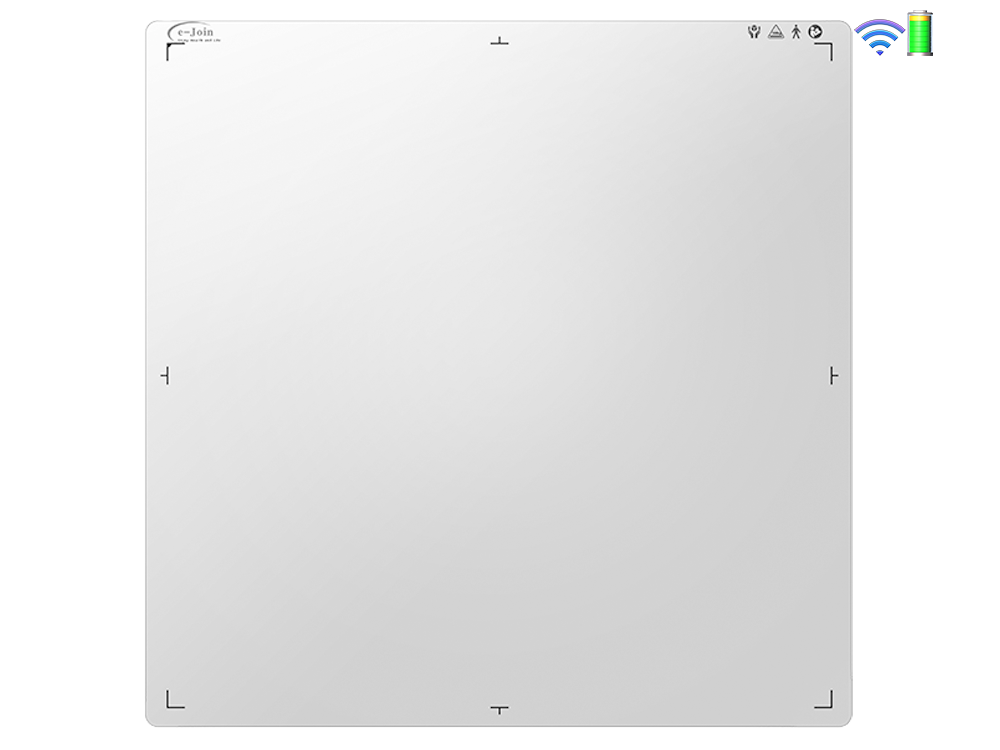 MRL1717, Front View of GOS or CsI Wireless Mobile Medical Digital X-ray Image Flat Panel Detector (e-Join)
